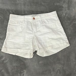 White Abercrombie Jean Shorts
